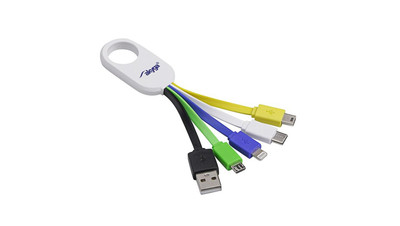 Adapter brelok USB 5w1 Akyga AK-AD-51 USB A / USB type C / micro USB B / mini US