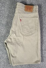 Vintage Y2K Men  s Levi  s Gray Jean Shorts 505 Regular Fit 36 35 Made In USA