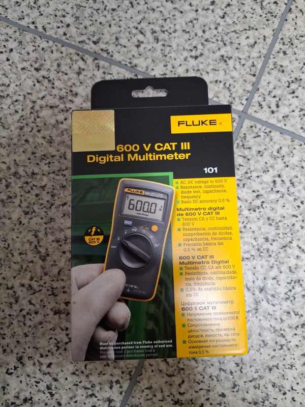 Fluke 101 Digital Tester Basic Pocket English Version Digital Multimeter New