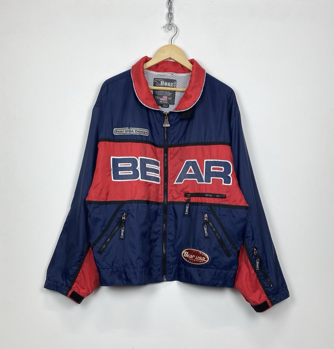 Vintage Bear USA Design Collection Baggy Oversized Jacket Men's