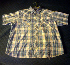 VINTAGE Wrangler Big Man Pearl Snap Shirt Mens 2XL Nice condition Western Rodeo