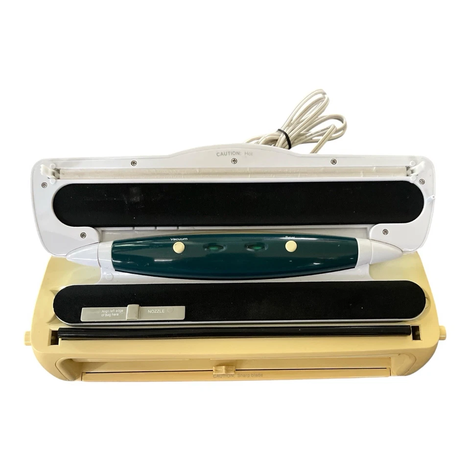 Sellador al vacío vintage usado en excelente estado ahorro de alimentos RIVAL Gourmet Seal-A-Meal modelo VS110 A Foto 2 de 3