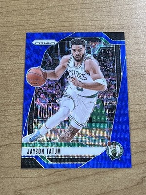 Jayson Tatum  /125  2024-25 Panini Prizm Prizms Blue Wave #103 Boston Celtics