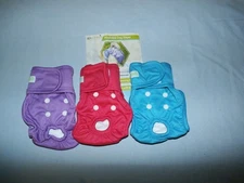 NEW Wegreeco WASHABLE Dog Diapers,  Set of 3, Size Small