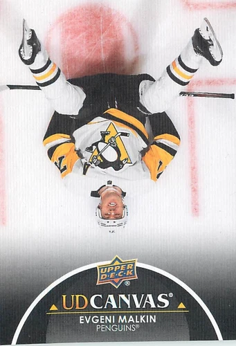 2021-22 Upper Deck Series 1 UD Canvas Black Evgeni Malkin #C64