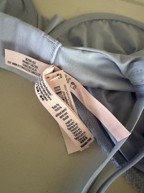 Victoria&rsquo;s Secret BODY BY VICTORIA Unlined Demi Bra Blue Satin 36DDD NWT