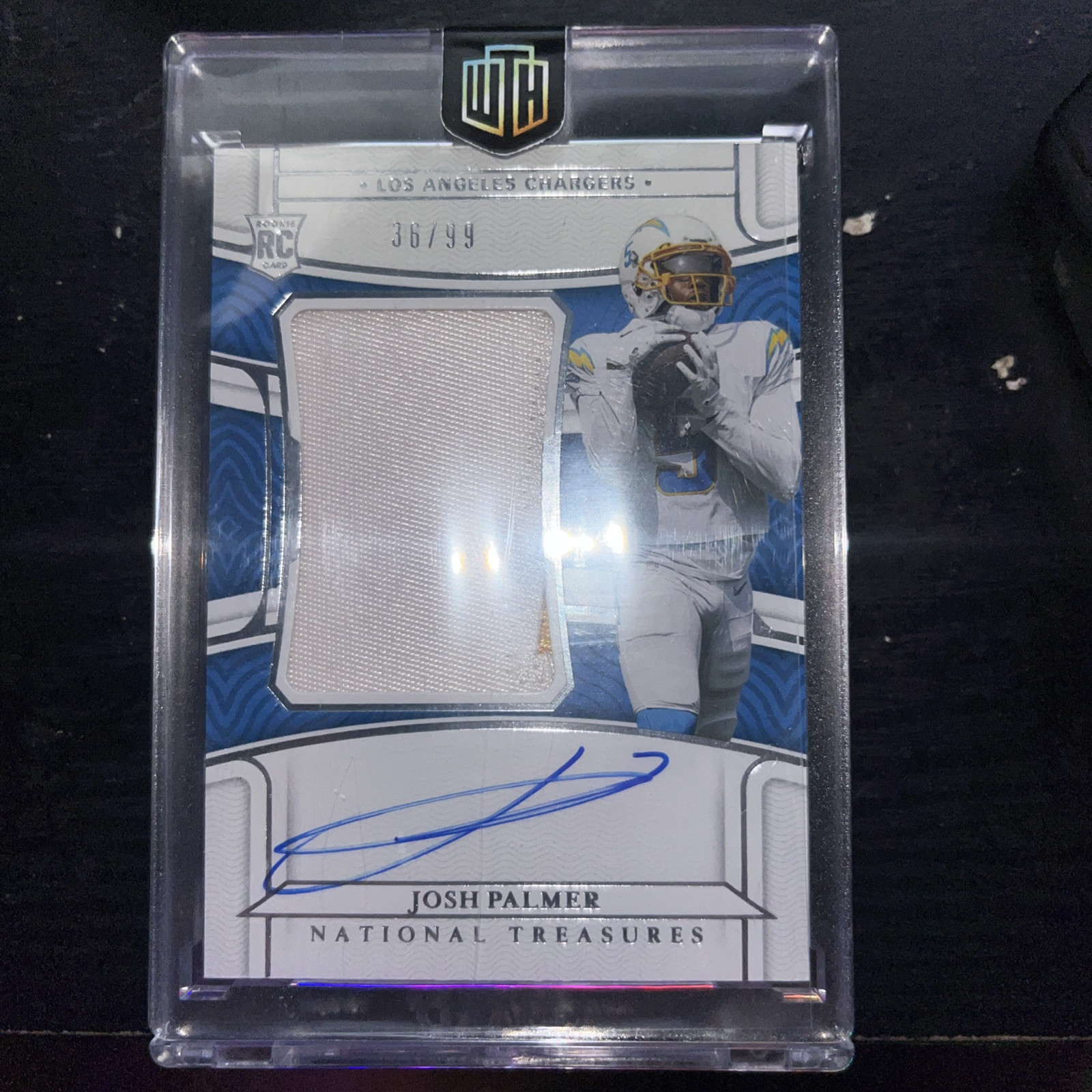 2021 Panini National Treasures - Rookie Patch Autograph #184 Josh Palmer /99