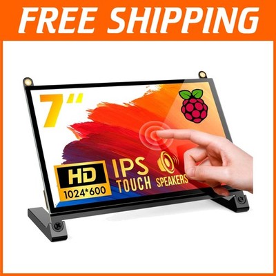 Compact 7'' Raspberry Pi Screen with Built-in Speakers