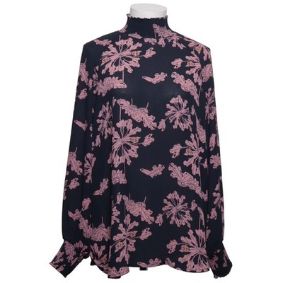 Carin Wester, Bluse, Größe: 40, Schwarz/Pink/Mehrfarbig, Polyester, Blumen #XMg