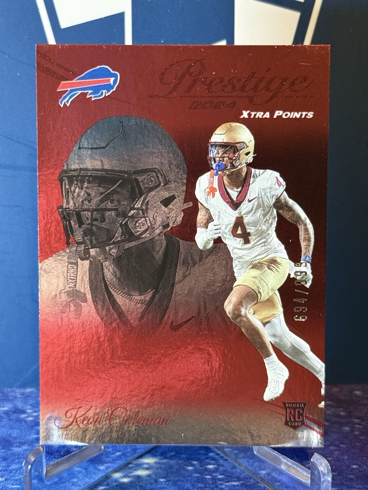 2024 Panini Prestige - Rookies Keon Coleman #339 Xtra Points Red /999 (RC)