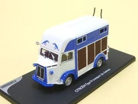 Eligor 101548 1/43 Citroen Type H Pferdetransporter Modellauto Weiß, Mit Case