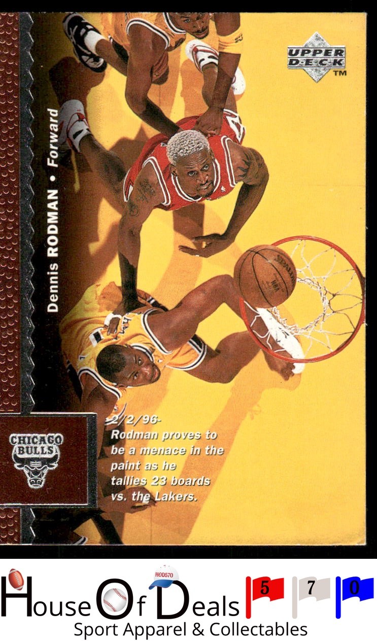 1996-97 Upper Deck #19 Dennis Rodman Chicago Bulls Basketball Card