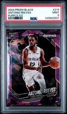 2024 PANINI PRIZM BLACK PURPLE ICE #214 ANTONIO REEVES 130/149 PSA 9