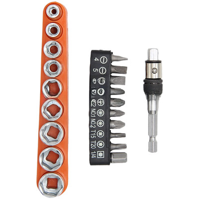 Quick Lock Tragbar Manuell Bithalter Verlängerung in 9 Stück Steckschlüsselsa