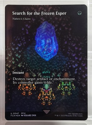 Nature's Claim - Uc/Foil/Full Art - MTG:  FINAL FANTASY Through the Ages - EN/NM