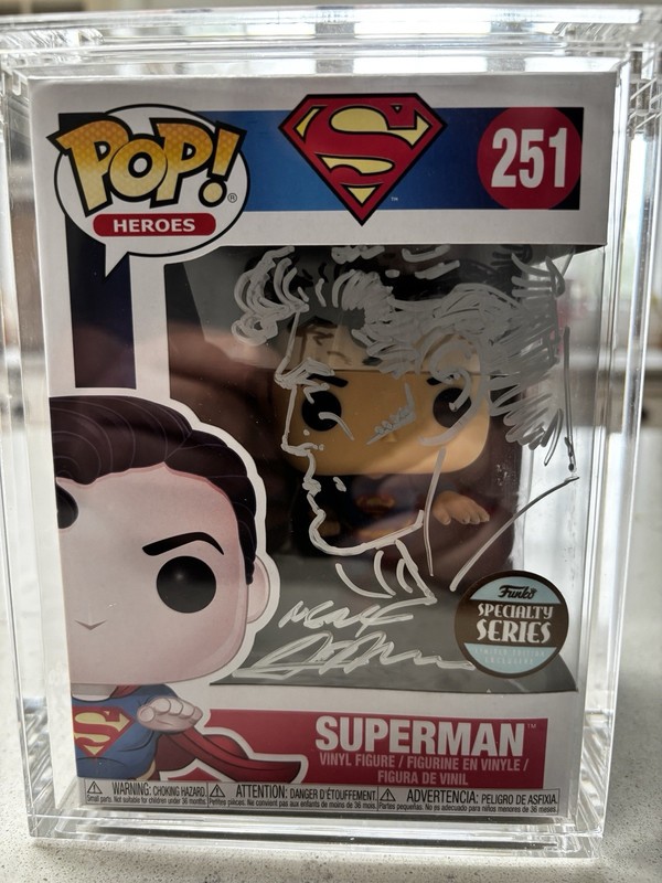 Funko Pop! DC Superman #251 Specialty Series Signed And Sketch By Neil Adams