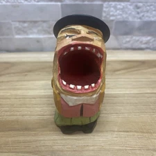 ANRI Big Mouth Toothpick Holder Fold Art Carving Rustic Deco Vintage Novelty Toy