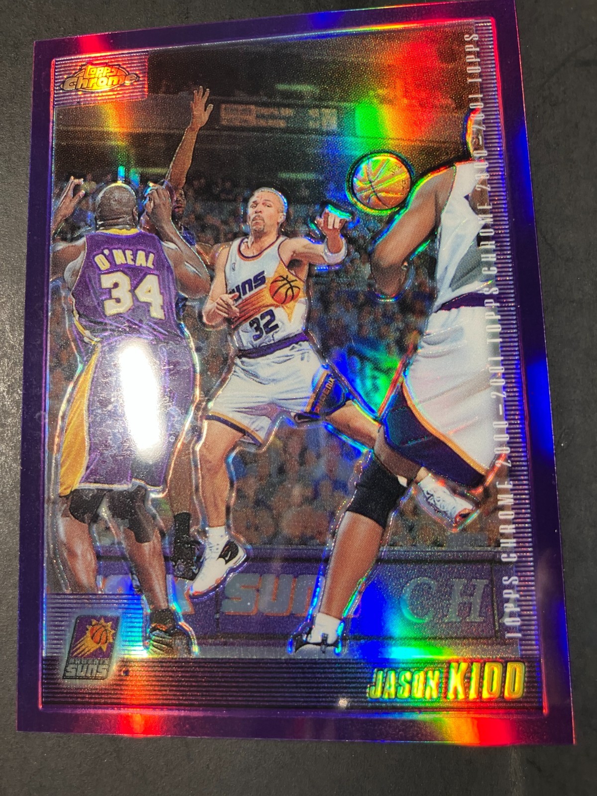 2000-01 Topps Chrome Refractor #38 Jason Kidd Suns HOF Color Match with Shaq