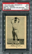 1917 Collins - McCarthy #69 Harry Harper Senators PSA 5.5 EX 31796840 