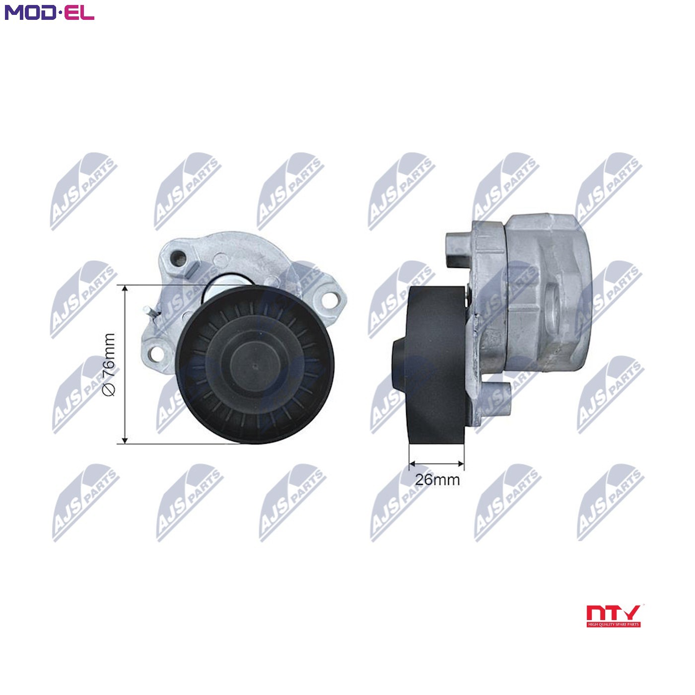 Fits NTY RNK-ME-012 BELT TENSIONER PULLEY - Image 6