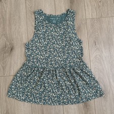 American Eagle green floral tank top size XS