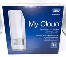 WD My Cloud 3TB NAS, Gigabit Ethernet, USB 3.0, White, Mac/PC