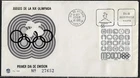 MEXICO XIX OLYMPICS GAMES OFFICIAL FIRST DAY CACHET COVER 1968