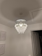 Dunelm Chandelier Jem Pendant Light Chrome Finish