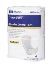 Sure Care Health Bladder Control Pads Moderate 4” x 10.75” BULK (120 Count, New)