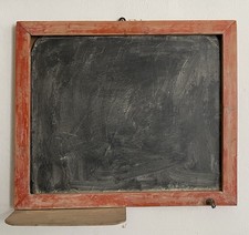 Antike Schiefertafel Wandtafel Schultafel Vintage Holzrahmen Vintage Shabby