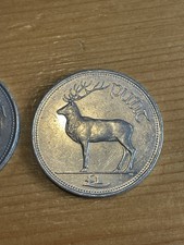 1990 +1999 Irish Deer 1 Punt Coin, Eire