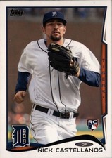 2014 Topps - Nick Castellanos Detroit Tigers Rookie RC Card #195. rookie card picture