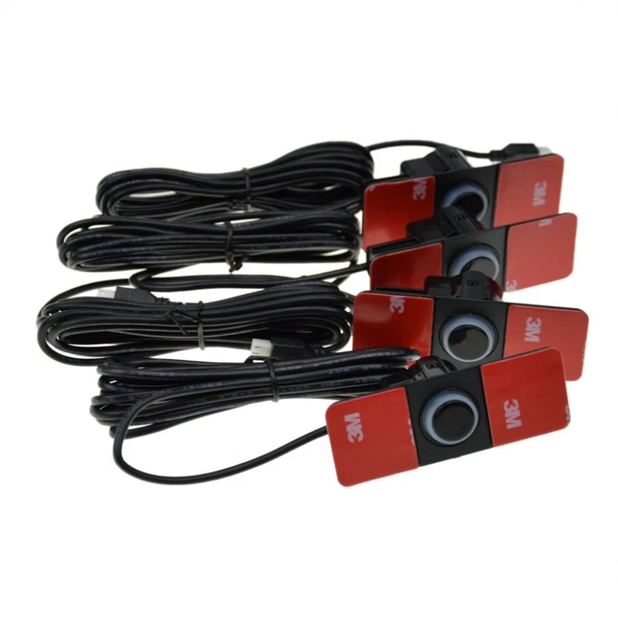 1xProfessional Car Parking Sensor Buzzer 4 Sensors 13mm Parktronic Original Flat - Image 3 of 4