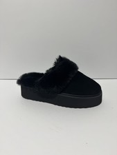 BCTEX Coll Womens Fuzzy Slippers Black Size 8 M