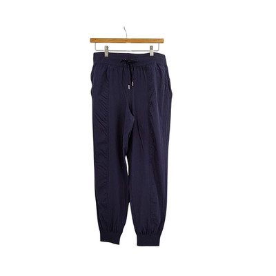 Quince Women Performance Tech Mid-Rise Joggers Deep Navy Pants L