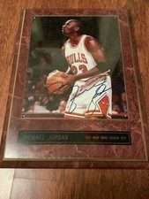 MICHAEL JORDAN SIGNED FRAMED MEMORABILIA THE MAN WHO COULD FLY