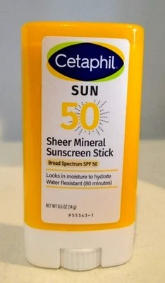 Cetaphil Sun 50 Sheer Mineral Sunscreen Stick SPF 50 0.5 oz