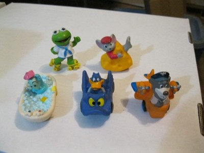 Lot of 5 McDonald's Toys - Daffy Duck Batmobile, Gogo Dodo, Bernard, Baby Kermit