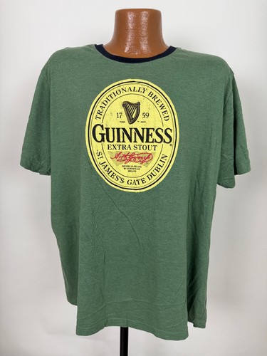 Guinness Shirt XL Dublin Ireland Extra Stout Beer Bar Heather Green ...