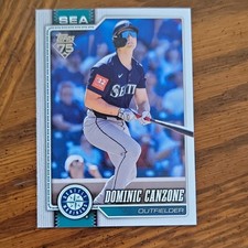 Topps 2026 Series One Dominic Canzone Seattle Mariners #156 Baseball Card