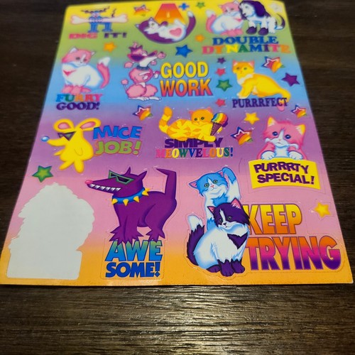 Vintage Lisa Frank Sticker Sheet Teacher S540 - Picture 3 of 4