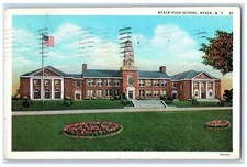 1940 Nyack High School Building Clock Tower Nyack New York NY Posted Postcard 1940 Nyack High School Building Clock Tower Nyack New York NY Posted Postcard