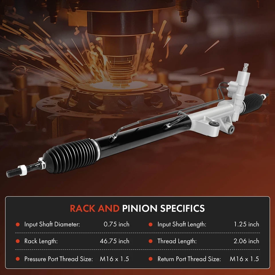 Conjunto de cremallera y piñón de dirección asistida para Kia Borrego 2009 2010 2011 3,8 L 4,6 L Foto 3 de 4