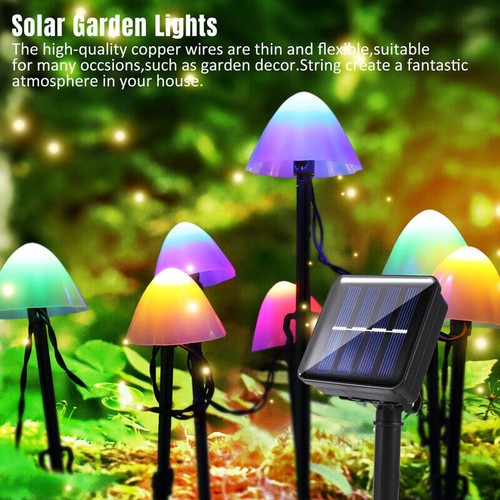 30-144 LED Solar Power String Fairy Lights Garden Outdoor Party Christmas Lamp - Bild 60 von 84
