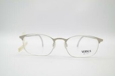 Vintage VERSUS B68 Silver Oval Glasses Frame Eyeglasses NOS