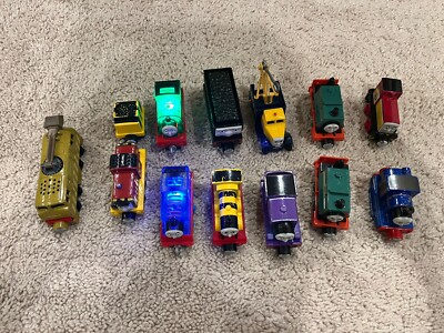 Thomas & Friends Take Along Engine Lot Of 12.  Some Light Up And/or Talk