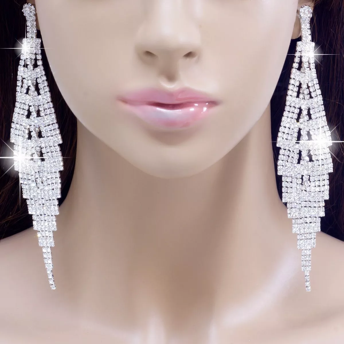 Crystal chandelier earrings for wedding deals