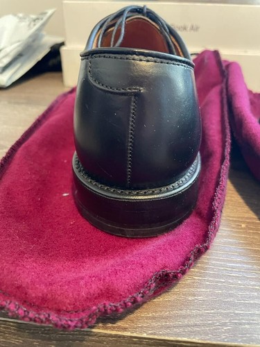 Allen Edmonds Bancroft Oxford SHELL CORDOVAN Handmade Shoes Size 6.5 US 6 UK NEW - Picture 4 of 14