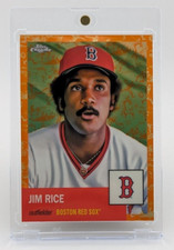 2022 Topps Chrome Jim Rice Orange Toile Refractor #1/25