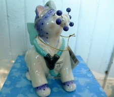 Whimsiclay Dr. Catwell + free pin $12 value. Purrfect